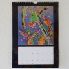 originele kalender, origineel cadeau, kleurrijk cadeau, kunstkalender, verjaardagskalender dieren, dierenkalender origineel cadeautje, kleurrijke kalender